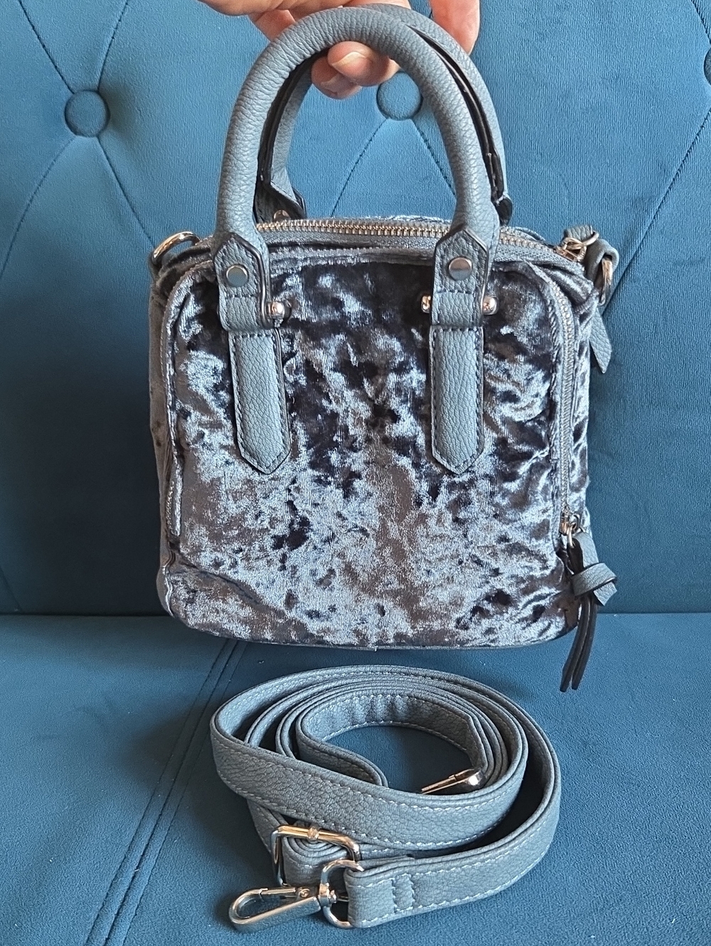 FREE PEOPLE Velvet Bag
